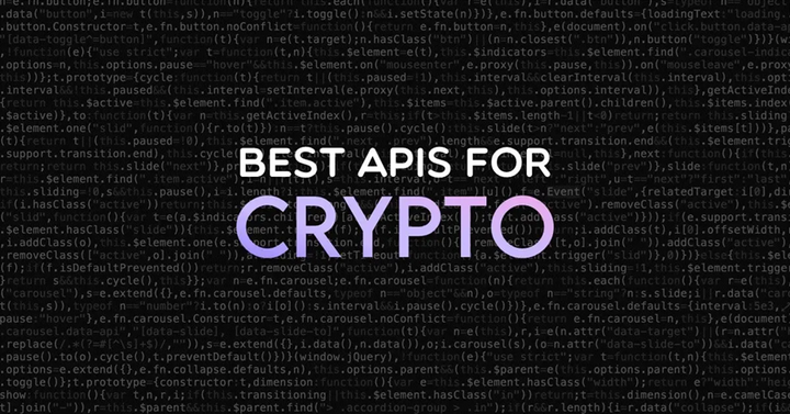 10个最佳Crypto API (2025)